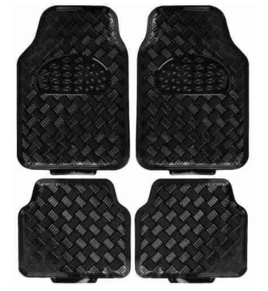 Jgo. Cubrealf. TUNNING 4 piezas, Color CARBONO, con base de GOMA antideslizante, del 69x45cm tras 41x45cm