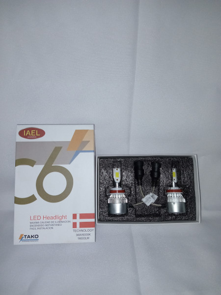 Jgo. Lampara Cree C6 Led 9006 HB4 (Uso destinado a Vehiculos fuera de ruta, no aptos para circular en la via publica)